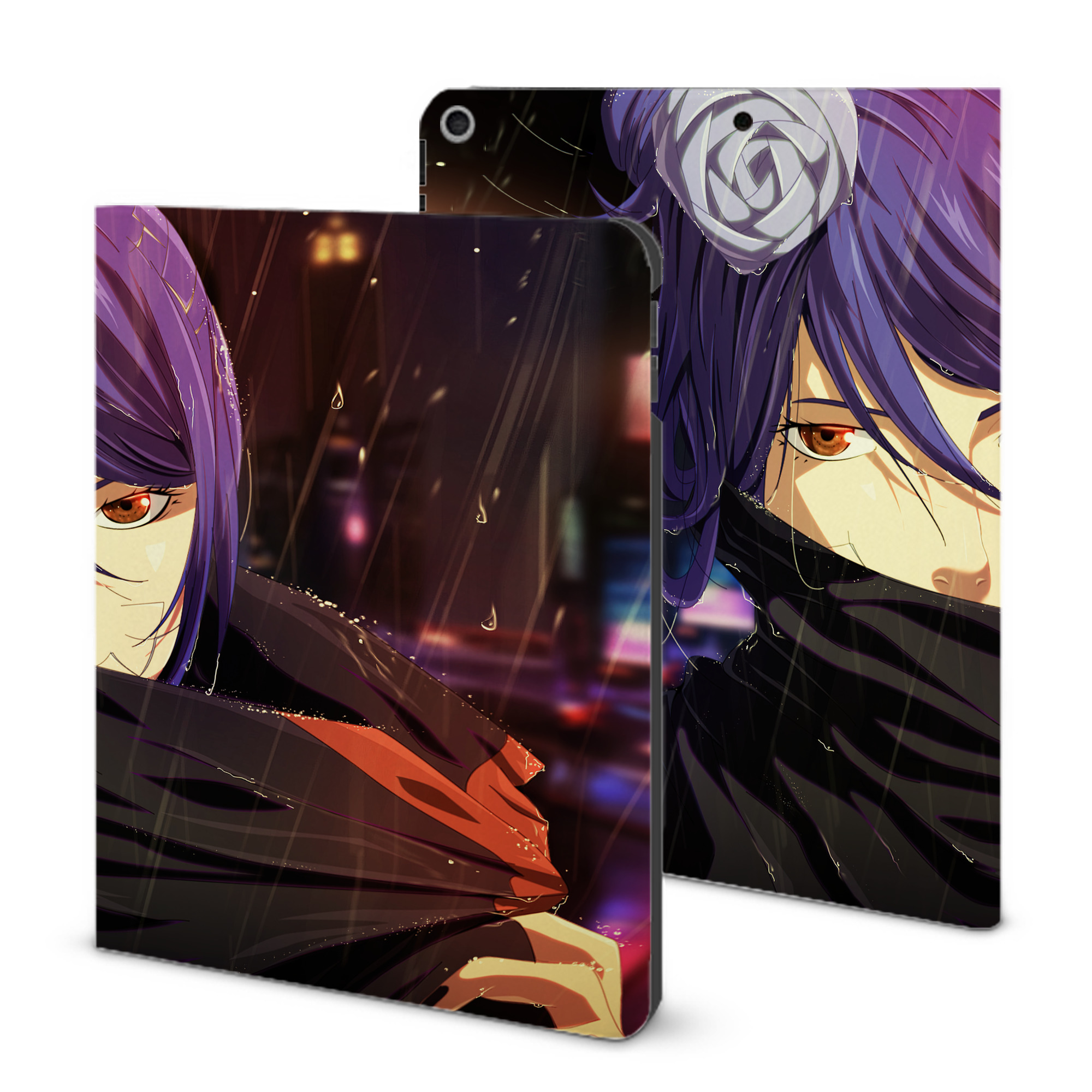 （画像用） NARUTO -ナルト- NARUTO -ナルト- 疾風伝 IPad ケース ブック型 PUレザー TPU 耐衝撃 軽量 薄型 ペン収納なし 全面保護 IPad 各モデル対応